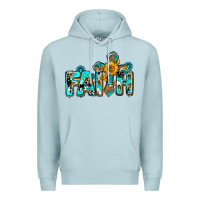 Blue Mist faith with cross ado Premium Hoodie - AdoDesignShop
