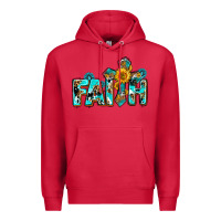 Cardinal faith with cross ado Premium Hoodie - AdoDesignShop