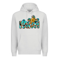 Dove Grey faith with cross ado Premium Hoodie - AdoDesignShop