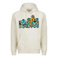 Oatmeal Heather faith with cross ado Premium Hoodie - AdoDesignShop