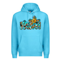 Ocean Blue faith with cross ado Premium Hoodie - AdoDesignShop