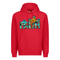 Red faith with cross ado Premium Hoodie - AdoDesignShop