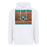 White show mom aztec cowhide leopard heifer Heavyweight Hoodie - Artiststas