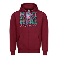 Burgundy racing mini mini mini mini Zipper Hoodie - AdoDesignShop