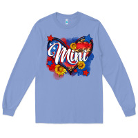 Colony Blue American mini heart Long Sleeve Tee - Neo Western