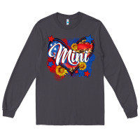 Smoke American mini heart Long Sleeve Tee - Neo Western