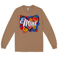Toasted Coconut American mini heart Long Sleeve Tee - Neo Western