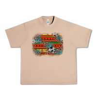 Burro leopard aztec background Urban Heavy Tee - Zillion Design Studio