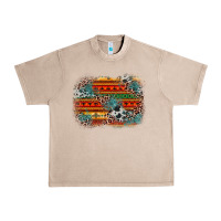 French Oak leopard aztec background Urban Heavy Tee - Zillion Design Studio
