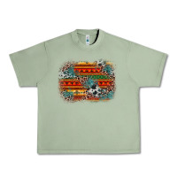 Leopard Aztec Background Urban Heavy Tee | Teevron
