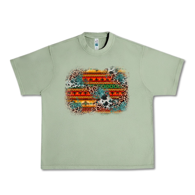 Leopard Aztec Background Urban Heavy Tee by Zillion Design Studio | Teevron