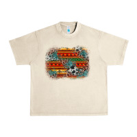 Sandshell leopard aztec background Urban Heavy Tee - Zillion Design Studio