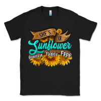 Black she's a sunflower beautiful fierce free Classic Tee - HRA Design Shop