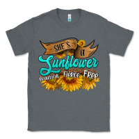 Charcoal Heather she's a sunflower beautiful fierce free Classic Tee - HRA Design Shop