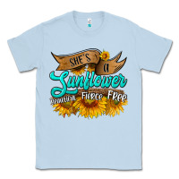 Dusty Blue she's a sunflower beautiful fierce free Classic Tee - HRA Design Shop