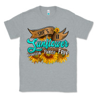 Heather Grey she's a sunflower beautiful fierce free Classic Tee - HRA Design Shop