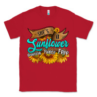 Red she's a sunflower beautiful fierce free Classic Tee - HRA Design Shop