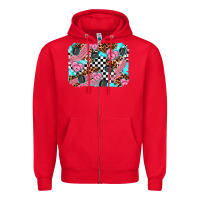 Red race day background Zipper Hoodie - AdoDesignShop