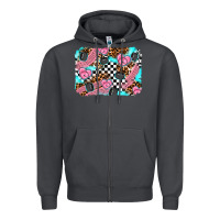 Smoke race day background Zipper Hoodie - AdoDesignShop