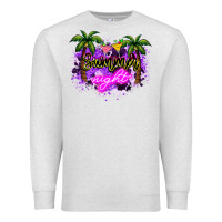 Oatmeal Heather summer night Premium Sweatshirt - NancyCooperArtShop