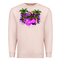 Pale Pink summer night Premium Sweatshirt - NancyCooperArtShop
