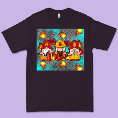 Firefighter Gnomes Premium Tee Designed By Artiststas
