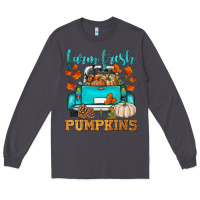 Smoke farm fresh pumpkins Long Sleeve Tee - HRA Design Shop