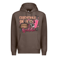 Coffee essentials of a baddie Premium Hoodie - MaliasSmallBusiness