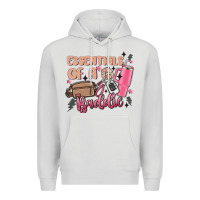 Dove Grey essentials of a baddie Premium Hoodie - MaliasSmallBusiness