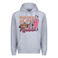 Heather Grey essentials of a baddie Premium Hoodie - MaliasSmallBusiness