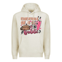 Oatmeal Heather essentials of a baddie Premium Hoodie - MaliasSmallBusiness