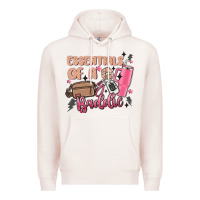 Pale Pink essentials of a baddie Premium Hoodie - MaliasSmallBusiness