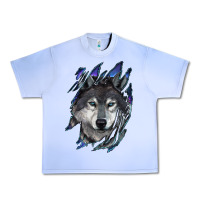 Grape Ice wolf scratch mark Urban Heavy Tee - RanaPortraitStore