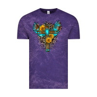 Cloud Purple gemstone cross Vintage Tee - Zillion Design Studio