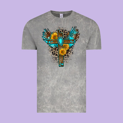 Gemstone Cross Vintage Tee Designed By Zillion Design Studio