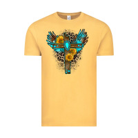 Vintage Mustard gemstone cross Vintage Tee - Zillion Design Studio
