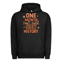 Pigment Black one month can't hold our history Urban Hoodie - LillyAllenDesigns