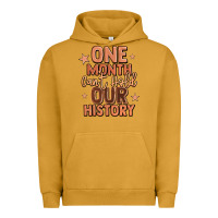 Pigment Peanut Butter one month can't hold our history Urban Hoodie - LillyAllenDesigns