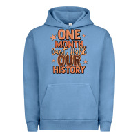 Pigment Pebble Blue one month can't hold our history Urban Hoodie - LillyAllenDesigns