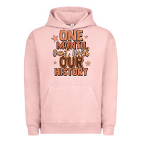 Pigment Salmon one month can't hold our history Urban Hoodie - LillyAllenDesigns