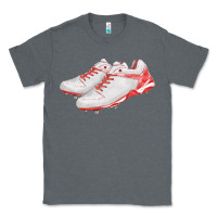 Charcoal Heather red cleats fa element Classic Tee - FaDigitalArtStudio