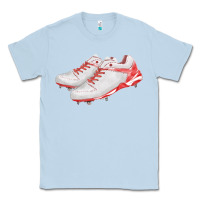Dusty Blue red cleats fa element Classic Tee - FaDigitalArtStudio