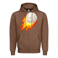 Chestnut volleyball Zipper Hoodie - JahusDesignShop