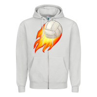 Dove Grey volleyball Zipper Hoodie - JahusDesignShop