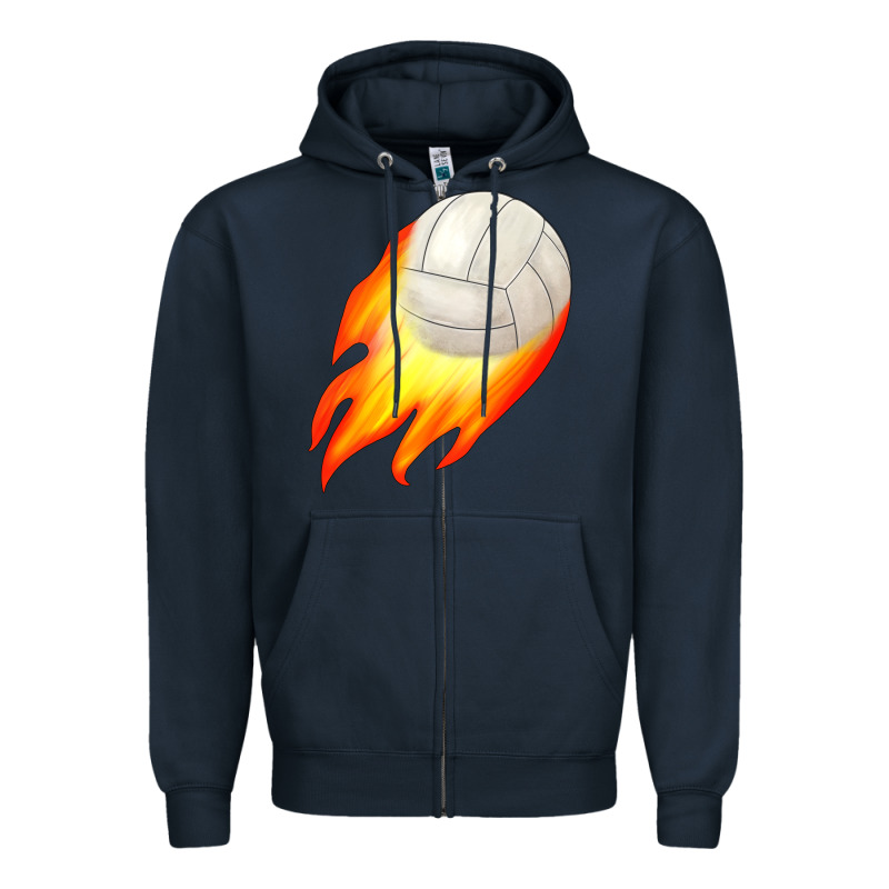 Volleyball Zipper Hoodie by JahusDesignShop | Teevron
