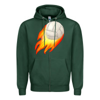 Sports Green volleyball Zipper Hoodie - JahusDesignShop