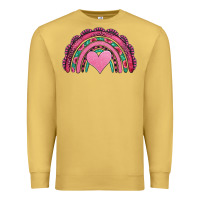 Antique Gold valentines day pink gemstones rainbow Premium Sweatshirt - Jasminsmagicworld