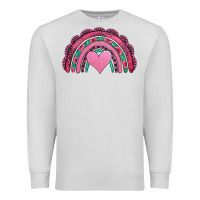 Dove Grey valentines day pink gemstones rainbow Premium Sweatshirt - Jasminsmagicworld