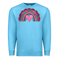 Ocean Blue valentines day pink gemstones rainbow Premium Sweatshirt - Jasminsmagicworld