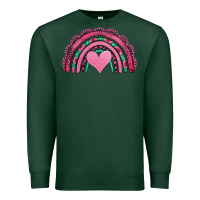 Sports Green valentines day pink gemstones rainbow Premium Sweatshirt - Jasminsmagicworld